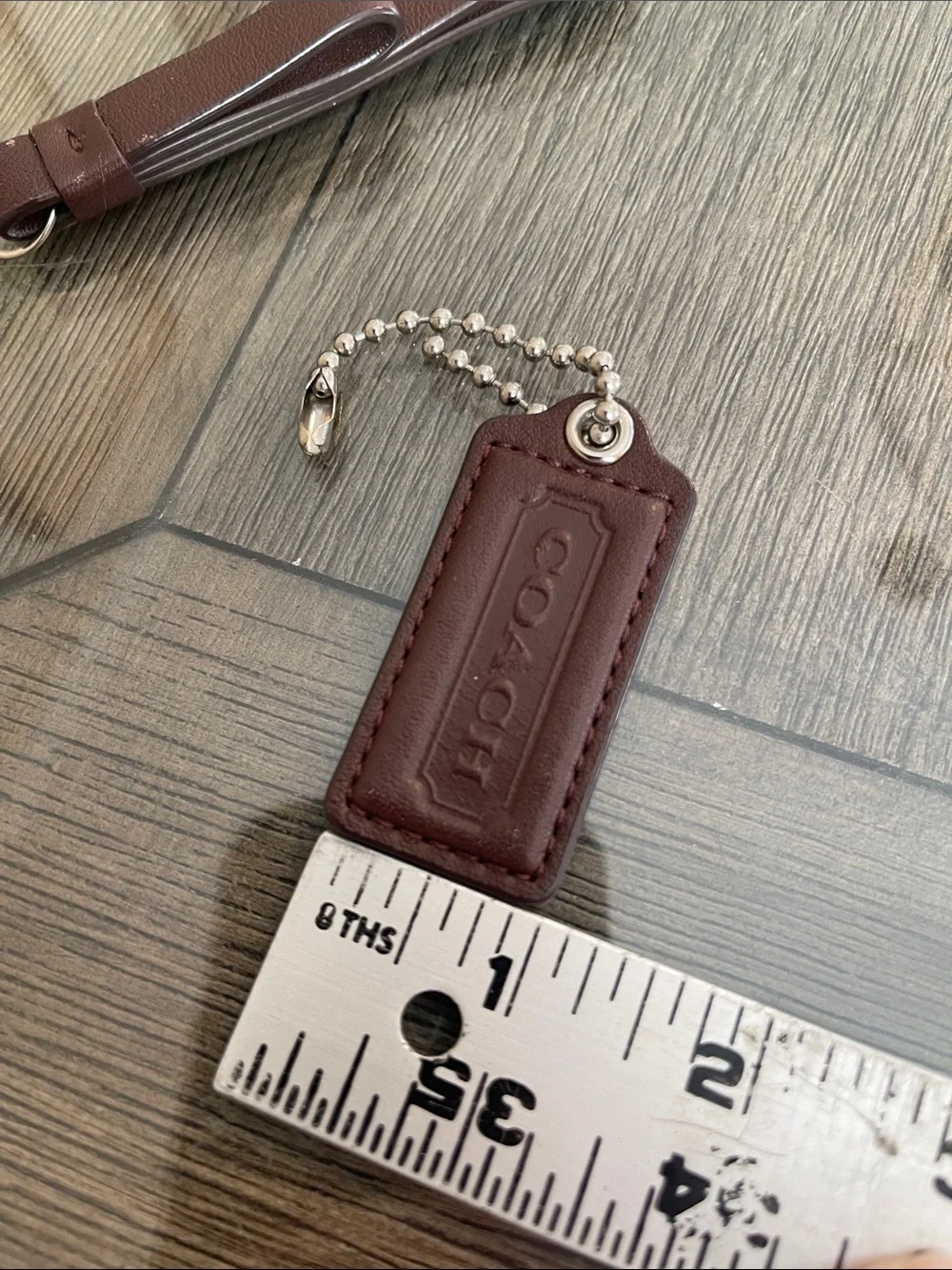 Coach Brown Hangtag & Zipper Pull - Replacement Parts